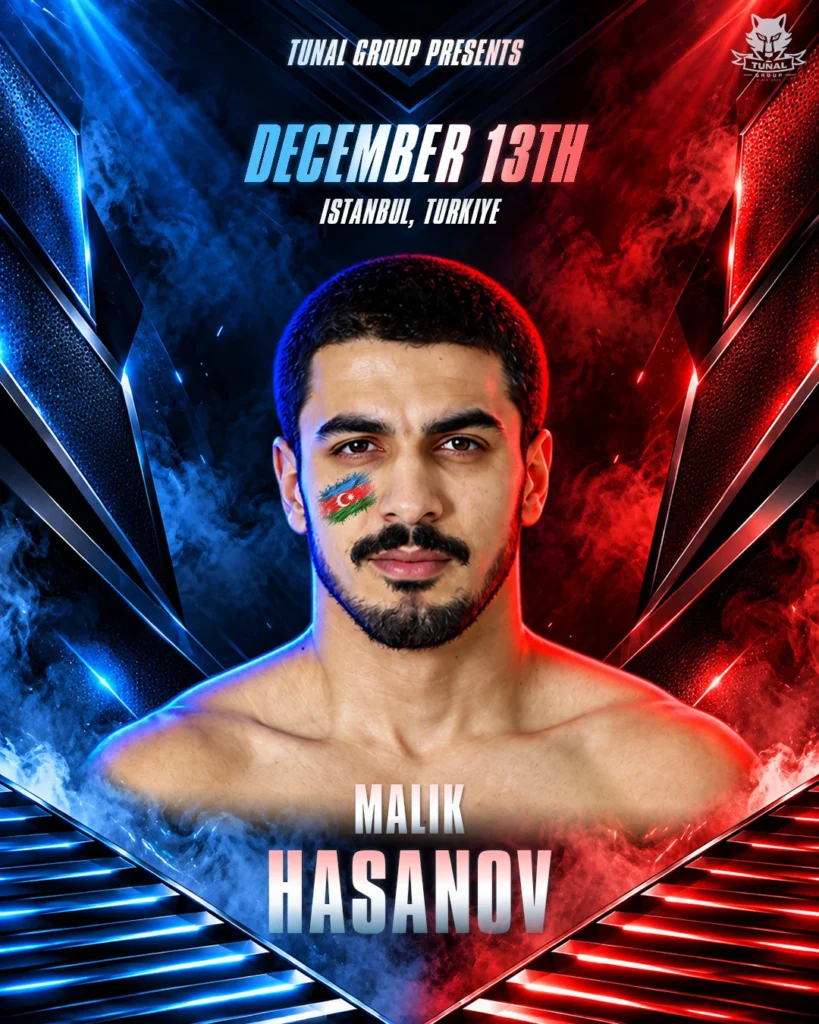 Event presentation poster: Malik Hasanov, 13 December, Istanbul, Türkiye.